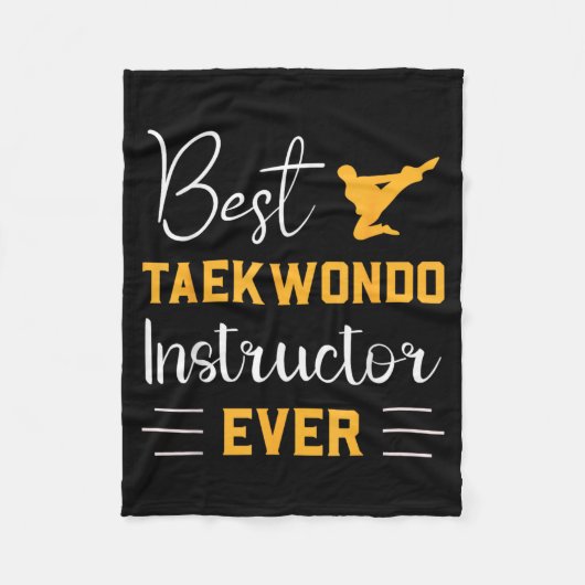 Taekwondo-Trainer Ever Martial Arts Fleecedecke (Vorderseite)