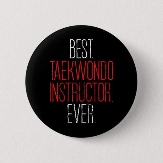 Taekwondo-Trainer Koreanischer Kampfsport-Coach Ge Button (Vorderseite)