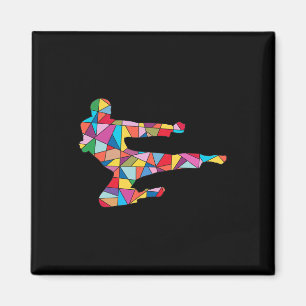 Taekwondo Tritt Martial Arts Junge Männer Kinder K Magnet