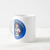 Taekwondo-Typ-Abzeichen Kaffeetasse (Vorderseite Links)
