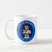 Taekwondo-Typ-Abzeichen Kaffeetasse (Links)