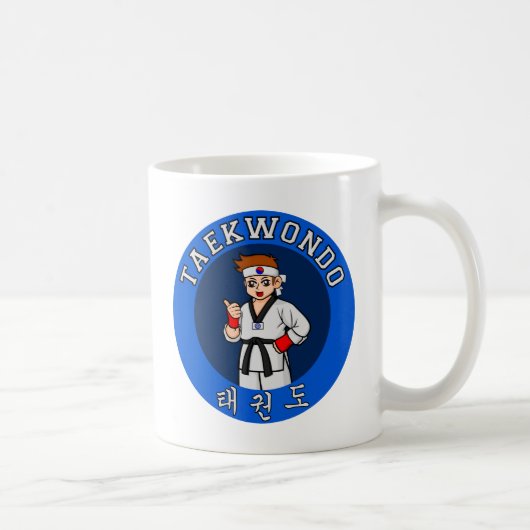 Taekwondo-Typ-Abzeichen Kaffeetasse (Rechts)