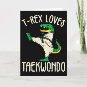 Taekwondo und Kampfsport T-Rex I für Karate Mädche Karte