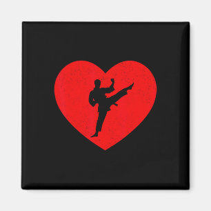 Taekwondo Valentinstag Herzform Taekwondo Liebhabe Magnet