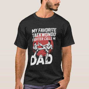 Taekwondo Vater Vatertag Lustige Kampfsportarten T-Shirt