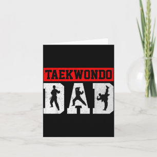 Taekwondo-Vater - Vatertag Martial Arts Taekwondo Karte