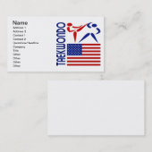 Taekwondo Vereinigte Staaten Visitenkarte (Vorne/Hinten)