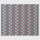 Taekwondo Wrapping Paper Geschenkpapier (Flach)