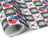 Taekwondo Wrapping Paper Geschenkpapier (Rolleneckpunkt)