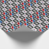 Taekwondo Wrapping Paper Geschenkpapier (Ecke)