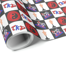 Taekwondo Wrapping Paper Geschenkpapier