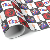 Taekwondo Wrapping Paper Geschenkpapier (Rolleneckpunkt)