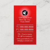 Taekwondo-Zentrum Visitenkarte (Rückseite)