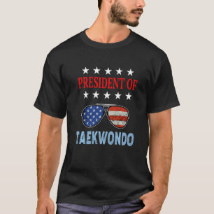 Taekwondo Zubehör Usa Flagge Taekwondo Spruch T-Shirt