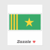 Tafea Nation flagge, Vanuatu (1980) Aufkleber (Blatt)