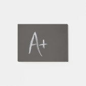 Tafel A+ Tafel-Hintergrund-Retro Art Post-it Klebezettel (Vorderseite)