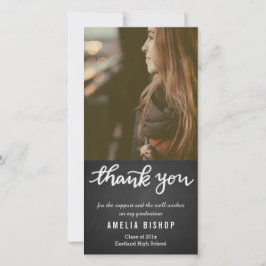 Tafel-Absolvent danken Ihnen Typografie Dankeskarte