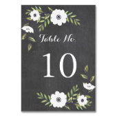 Tafel Anemonen gestrichen - Tischnummer (Rückseite)