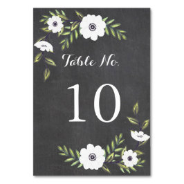 Tafel Anemonen gestrichen - Tischnummer