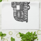 Tafel-Anhänger Geschirrtuch (Gefaltet)