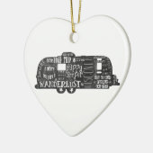 Tafel-Anhänger Keramik Ornament (Links)