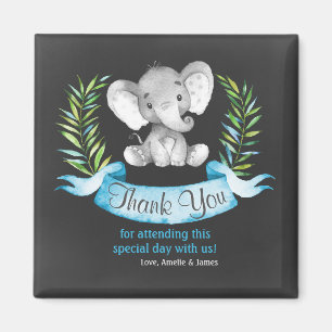 Tafel-Aquarell-Elefant-Junge danken Ihnen Magnet