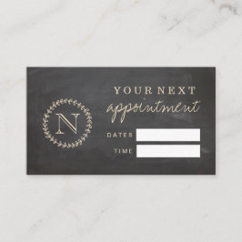 Tafel-Art-elegante Monogramm-Verabredungs-Karte Visitenkarte