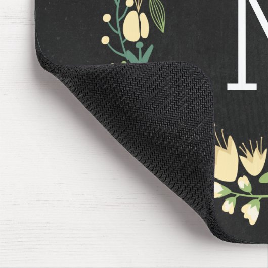 Tafel-Art-Monogramm Mousepad (Ecke)