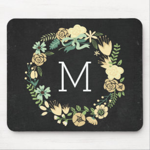 Tafel-Art-Monogramm Mousepad