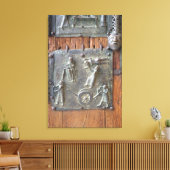Tafel aus der links Handtür, 12. Jahrhundert (Bron Leinwanddruck (Insitu (Wohnzimmer))