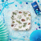 Tafel aus Holz Pappteller (Party)