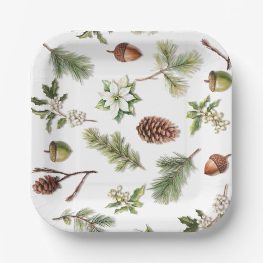 Tafel aus Holz Pappteller (Vorderseite)