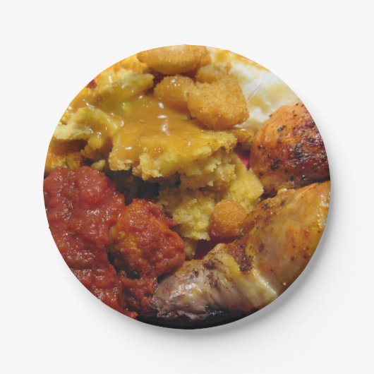 Tafel aus Lebensmittelpapier Pappteller (Vorderseite)