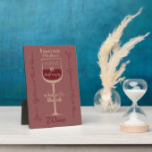 Tafel aus Rotwein Fotoplatte (Seite)