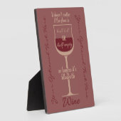 Tafel aus Rotwein Fotoplatte (Seite)