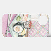 Tafel aus Sushi mit Chopsticks Case-Mate iPhone Hülle (Rückseite (Horizontal))