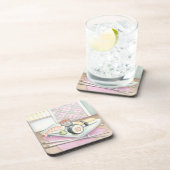 Tafel aus Sushi mit Chopsticks Getränkeuntersetzer (Rechte Seite)