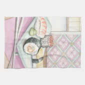 Tafel aus Sushi mit Chopsticks Küchentuch (Horizontal)