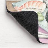 Tafel aus Sushi mit Chopsticks Mousepad (Ecke)