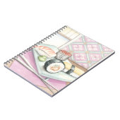 Tafel aus Sushi mit Chopsticks Notizblock (Linke Seite)