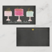 Tafel-Bäckerei-Visitenkarte mit Bäckerei-Kuchen Visitenkarte (Vorne/Hinten)
