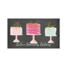 Tafel-Bäckerei-Visitenkarte mit Bäckerei-Kuchen