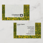 Tafel - Bett aus gelben Milchsorten Visitenkarte (Vorne/Hinten)