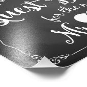 Tafel Bitte unterzeichnen Sie unser Gästebuchschil Fotodruck (Ecke)