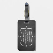 Tafel-Blick-Bräutigam-Gepäckanhänger Gepäckanhänger (Rückseite vertikal)