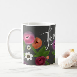 Tafel Blumen-LIEBE Tasse