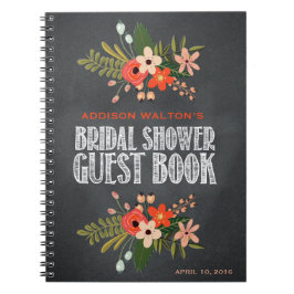 Tafel-BlumenBrautparty-Gast-Buch Notizblock