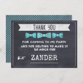 Tafel-Bogen, kleiner Mann danken Ihnen zu Dankeskarte (Vorne/Hinten)