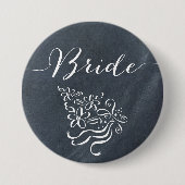 Tafel-Braut-Knopf Button (Vorderseite)