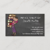 Tafel des privaten Tutors Visitenkarte (Vorderseite)